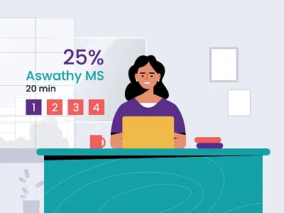 Showcases innovative Edtech labs with a 2D animated explainer 2d 2d animation animation character animation design explainer video illustration laptop women women working women working on laptop