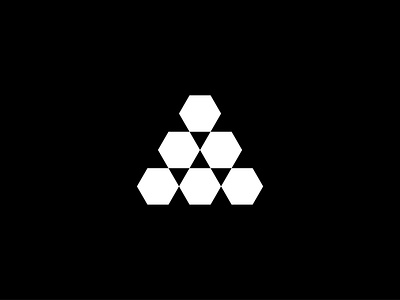 Logo concept - Isometric pyramid hexagon isometric letter pyramid