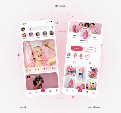 Instagram Concept Design concept app concept design design figma interface mockups ui user interface