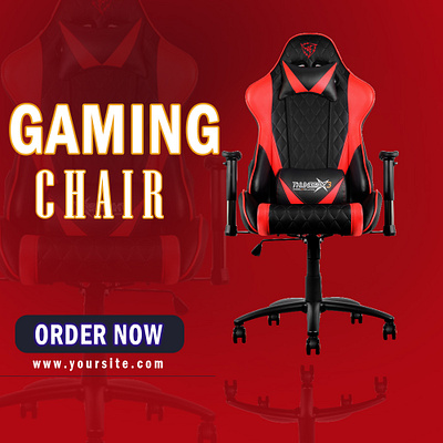 Gaming Chair branding graphic design socialmediapost