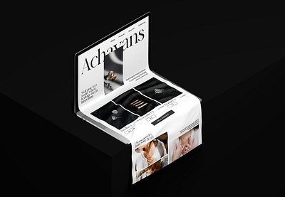 Achayans Jewelry website design brand branding design graphic design ui ux web design