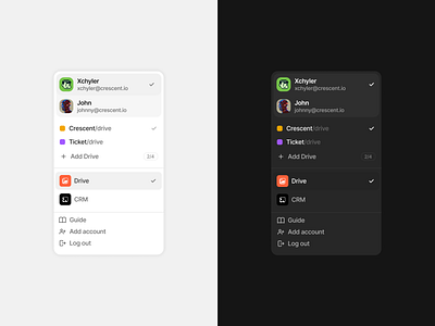 User Menus account bar component dark design design system figma landing page light minimalist modal nav bar navigation row ui ui design ui kit user user menu widget