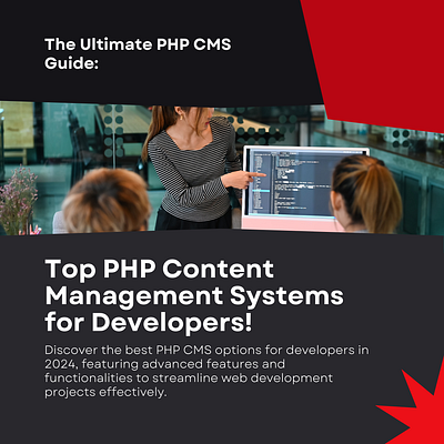 Best PHP CMS For Developers in 2024 blockchain custom software development illustration mobile app development uiux design