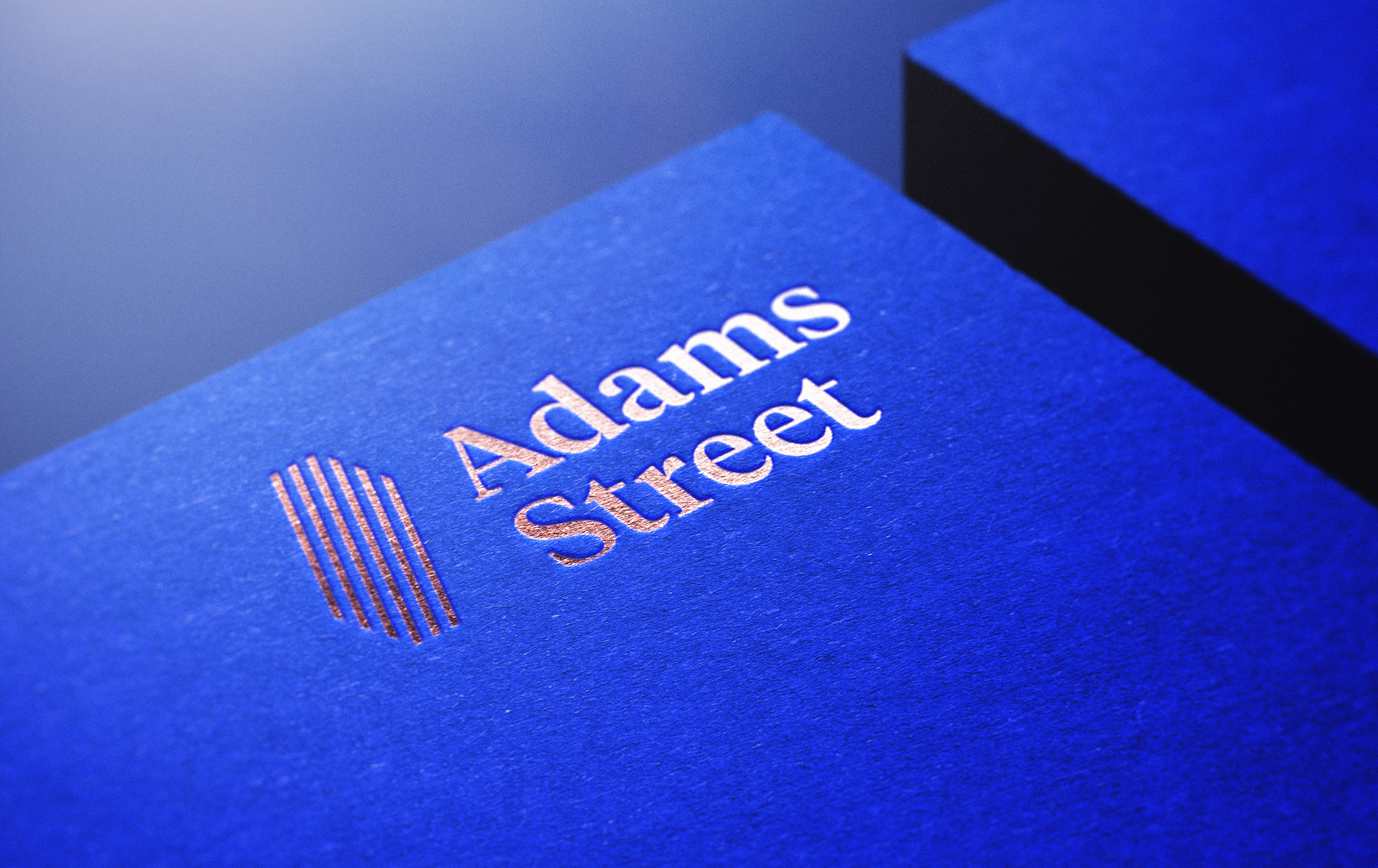 Adams Street - Rebrand adams street art direction brand application brand design branding design finance fintech foil graphic design investment logo logo design print print design private equity venture capital visual identity