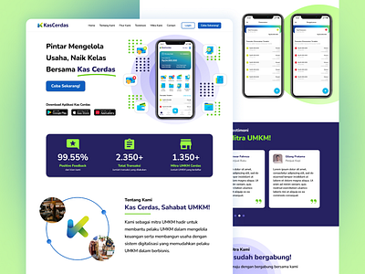 Kas Cerdas Landing Page design landing page product design ui uiux uiux design ux web design