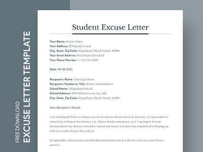 Student Excuse Letter Free Google Docs Template absence absent docs excuse excuse letter excuse letter for student free google docs templates free template free template google docs google google docs google docs excuse letter letter student student excuse letter templates