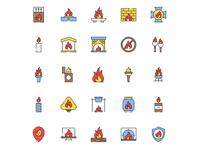 Fire Flame Icons fire flame flame flame icon flame vector free download free icon freebie vector download vector icon