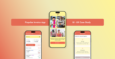 Finpulse Invoice App app app design case study invoice ui ux