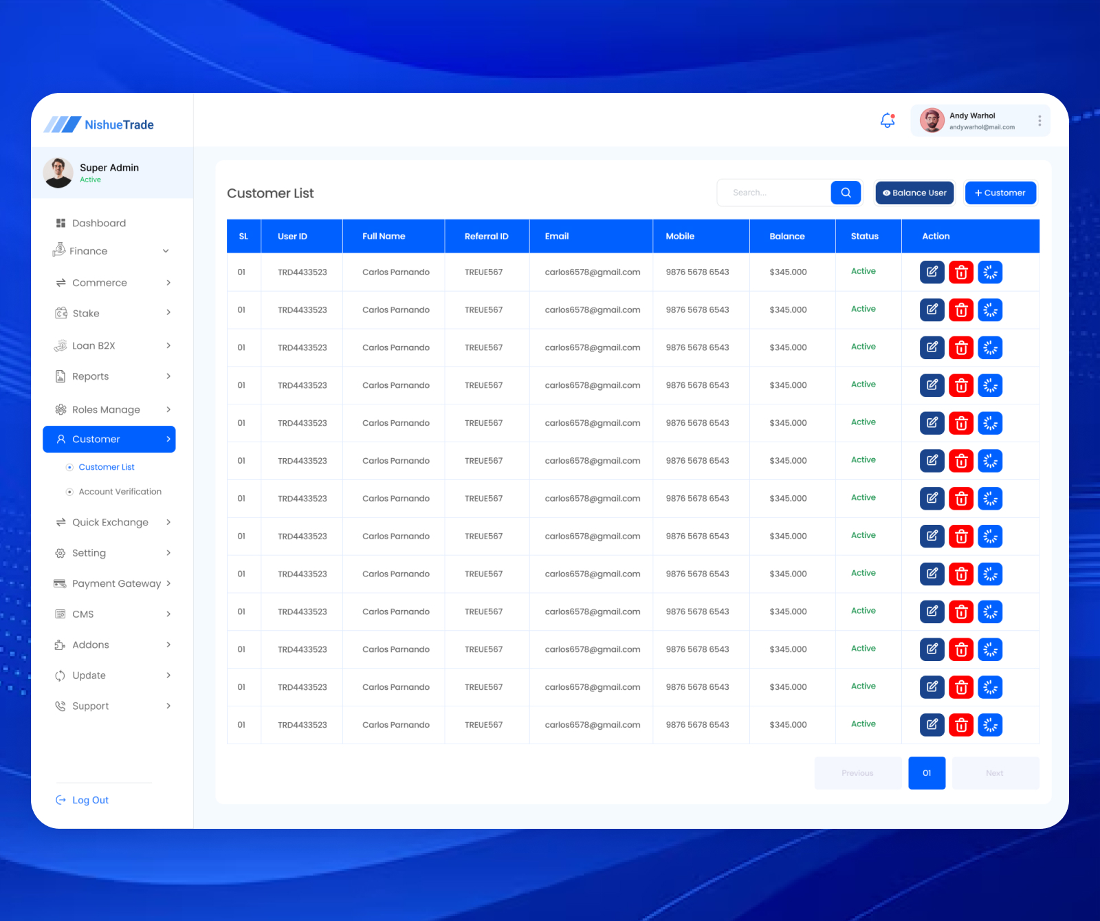 Customer List & Account Verification Ui Design. By Bdtask Graphics On ...