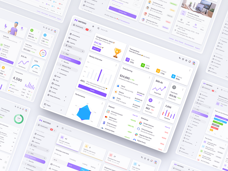 Materio Dashboard Builder & UI Kit admin admin dashboard analytics dashboard card chart chart ui cms crm dashboard dashboard dashboard uikit dashboard widgets data table ecommerce dashboard education dashboard figma layout sass statistics dashboard uikit widgets