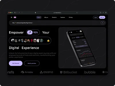 Landing page - Product - Material You Design System design system figma material landing page material material 3 material design 3 material design system material you material you design product template ui kit