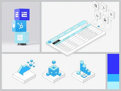 eOne - Branding b2b bento branding data guidelines illustration integrations interface isometric saas ui web