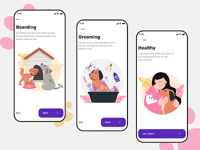 Onboarding - PetPal App - mobile app androind app design design ios ios app ios mobile mobile mobile app mobile design onboarding pet pet app pets shop sign in sign up ui uiux ux ux ui
