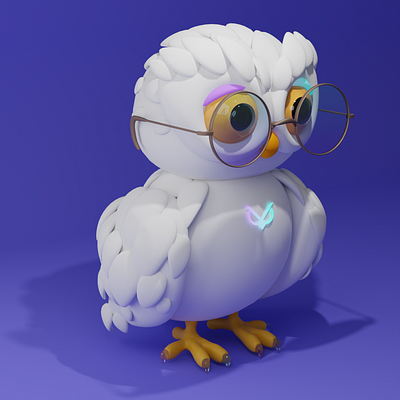 Mascot for trade owl 3d animation branding graphic design motion graphics