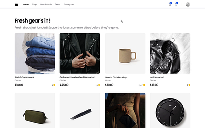 Commerce Template Preview ecommerce ecommerce design irsyad.co irsyadadl next.js template ui uiux ux web design wip