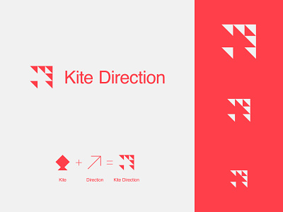 Kite Direction — Logo design branding direction graphic design inspiration kite kite direction logo logo design modern