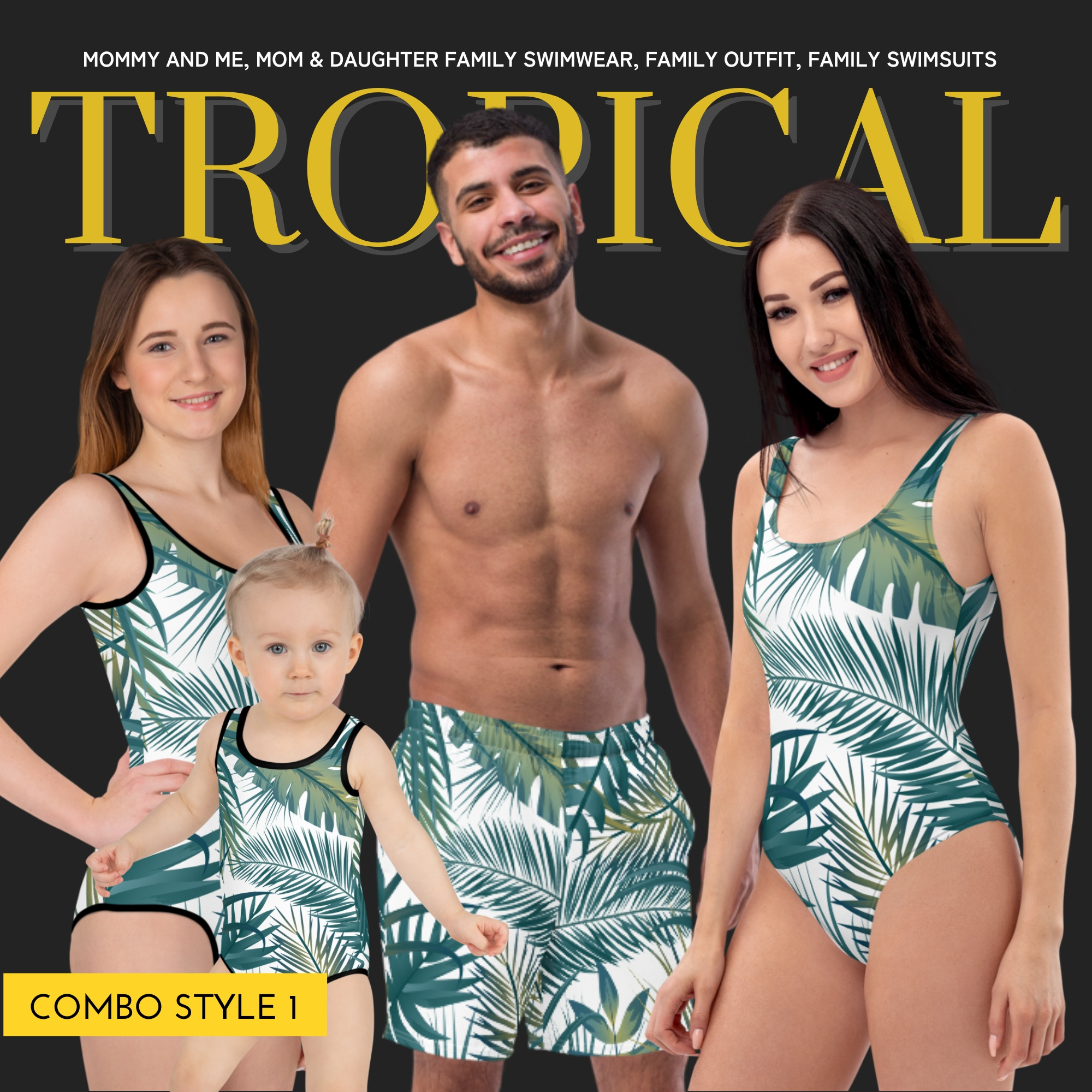 Matching Family Swimsuit branding graphic design logo mothers day gift