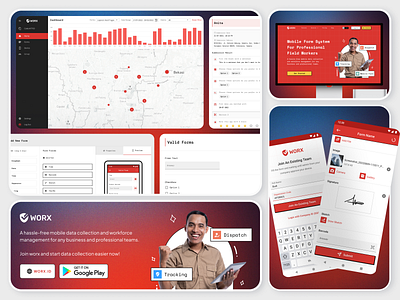 Data Collection and Management - Worx app data collection and managament design figmadesign ui ux