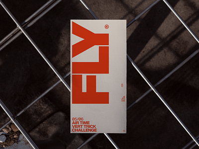 FLY: Vert Trick Event Poster branding design minimal poster type typography ui visual