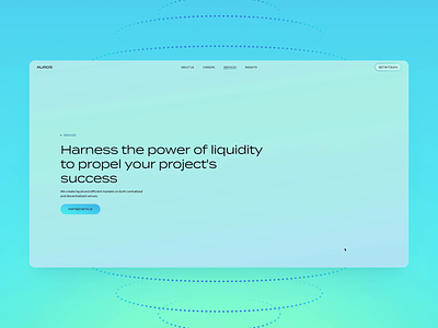 Auros website pt.1 art direction auros crypto design illustration ui ux web web design website