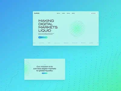Auros website pt.2 art direction design ui ux web
