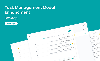 Task Manger enhancement for "Tarasol" design desktop figma modal modal design popup product design task manger ui user interface ux ux ui web design