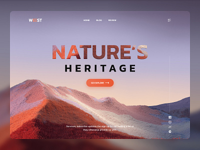 Nature Landing Page Design adobe xd branding design figma framer gaming graphic design illustration landing page logo nature nature uiux design nature website nature website design trendy design typography ui ux vector webflow design