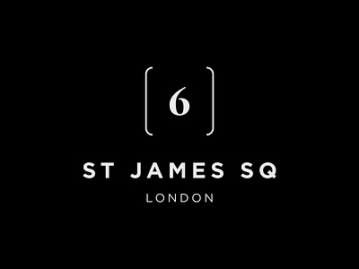 St James Square Logo Lockup brand branding clean corporate identity design development graphic design logo logomark london luxury minimal property real estate