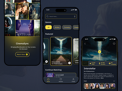 Movie App UI/UX Design appdesign booking design hire hiredesigner metafic ui uiusdesigner uiusproject ux website