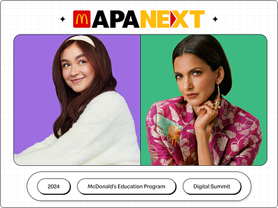 McDonald's APANEXT Summit | UX/UI Design landing page mcdonalds ui webdesign website