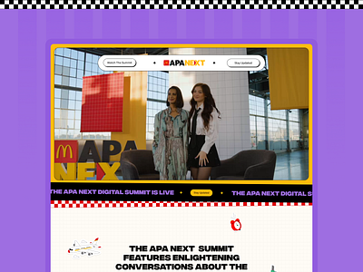 McDonald's APANEXT Summit | UX/UI Design branding design graphic design illustration mcdonalds typography ui ux webdesign