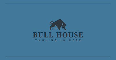 Bull House logo branding graphic design logo motion graphics wild