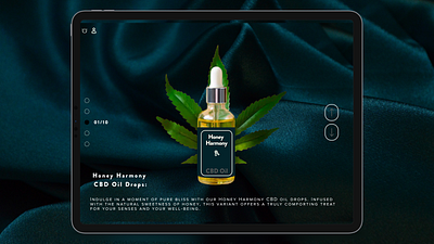 CBD Oil UI Design. branding cbd oil design illustration landing page ui uidesign web webdesign