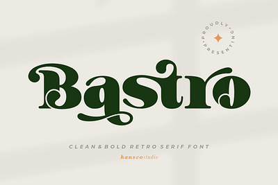 Bastro - Retro Bold Fonts unique retro fonts