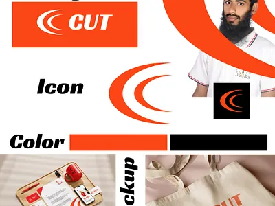 CUT minimalist logo design branding creative logo design fiverr graphic design illustration logo logo design logo maker minimalist