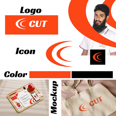 CUT minimalist logo design branding creative logo design fiverr graphic design illustration logo logo design logo maker minimalist