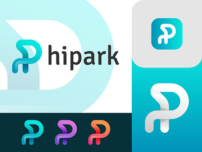 HiPark Business Logo Design 3d agency animation branding business crypto graphic design hipark logo logobranda logocollection logoinspiration media motion graphics park rectangle saas science technology ui