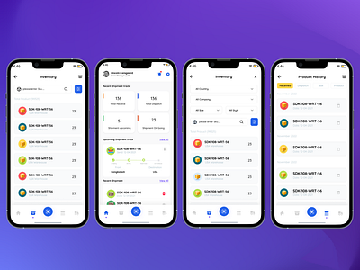 Inventory management software app app app design design inventory management app management app mobile app mobile application product management app product tracking app saas app saas app design stock counting app stock management app ui