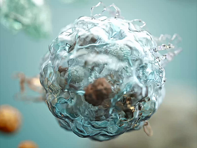 Stylised abstract CGI animation of the human cell 3d 3d animation animation bio biology biotech blender cell cg art cgi cycles digital art medicine microbiology motion graphics render science vfx visualization visuals