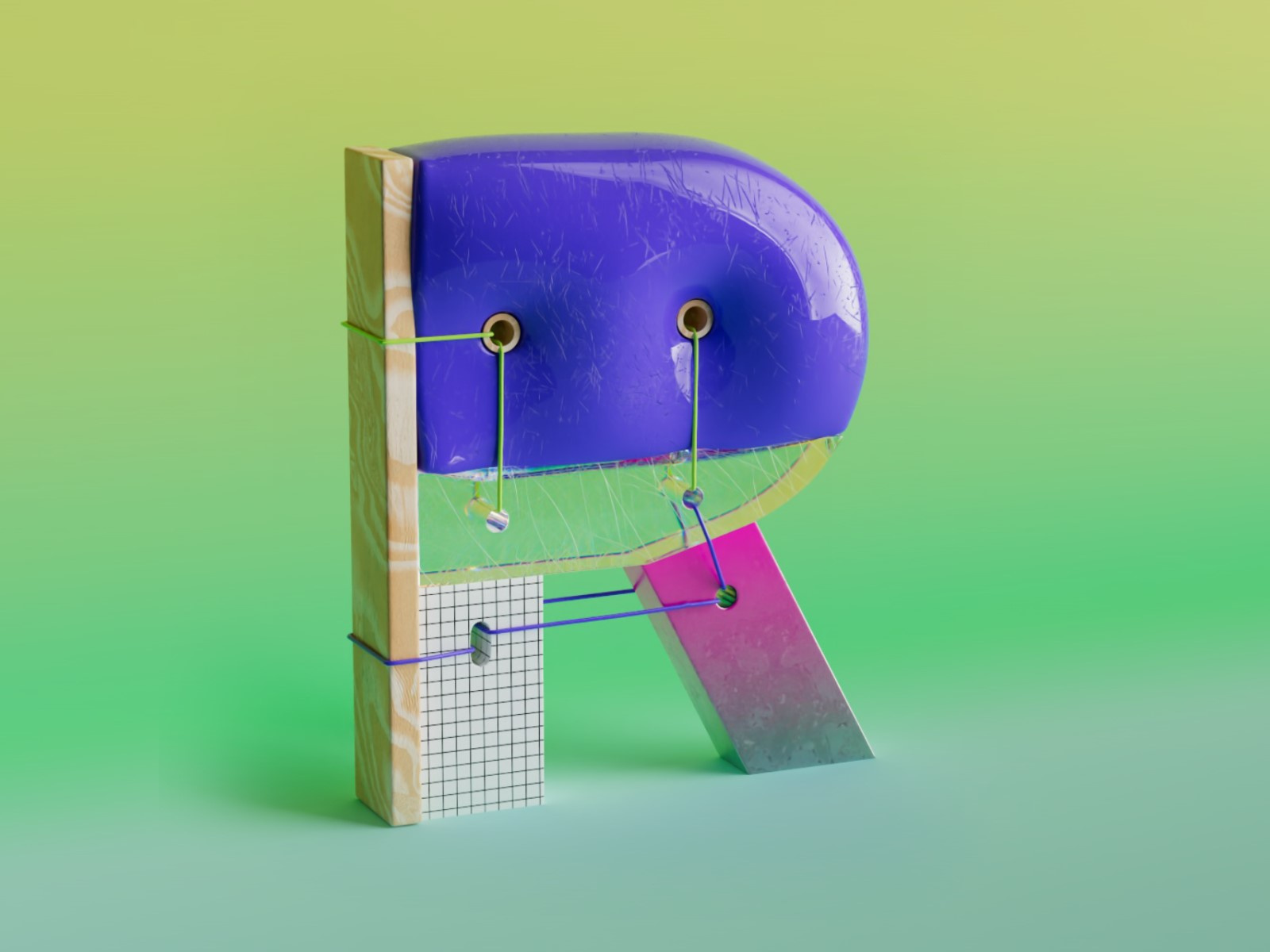 36 days of type - R by Denys Nichele on Dribbble