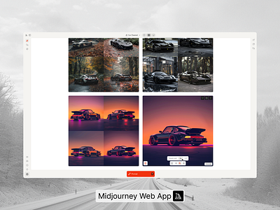 Upscale images on Midjourney midjourney product design ui