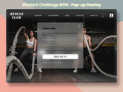 #DailyUI Challenge #016 : Pop-up Overlay app branding creative dailyui design graphic design illustration logo typography ui ux vector