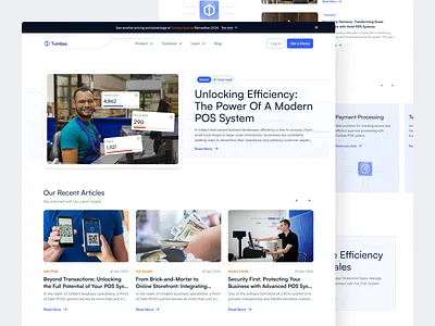 Tumbas - Point of Sales Blog Page 📖 article article page blog blog page blogger cashier clean landing page medium news point of sales pos saas saas website we web websiter