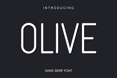 Olive Fonts logotype font