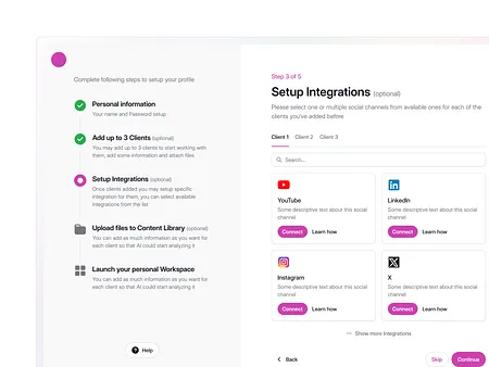 Browse thousands of Profile Setup images for design inspiration | Dribbble