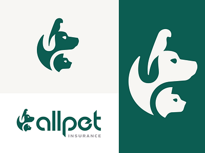Allpet Logo animal branding cat dog graphic design hospital identity illustration insurance lettering logo logo design logodesign parrot pets print typography vet veterinarian zoo