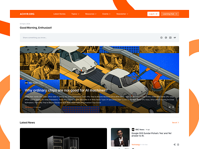 News Website Design branding clean design ff5601 figma mini minimal news news app ui webapp website