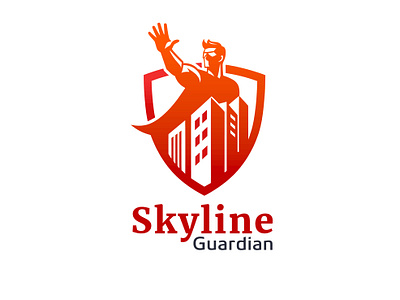 Skyline Guardian logo architecture logo bold logo brandcubes construction industry developer logo ishan shetty logo design modern logo mumbai logo real estate log red logo skyline skyline guadrian logo superhero logo urban landscapes