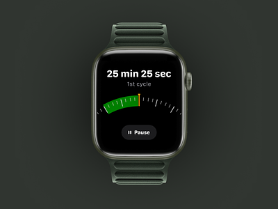 Apple watch pomodoro timer apple ios iwatch mobile ui uidesign watch