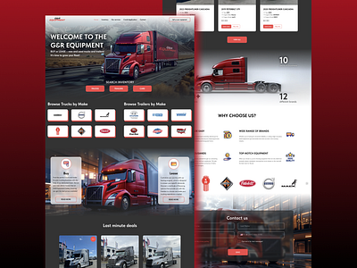 Corporate Website | G&R Equipment branding design graphic design illustration logo ui uidesign ux uxdesign website